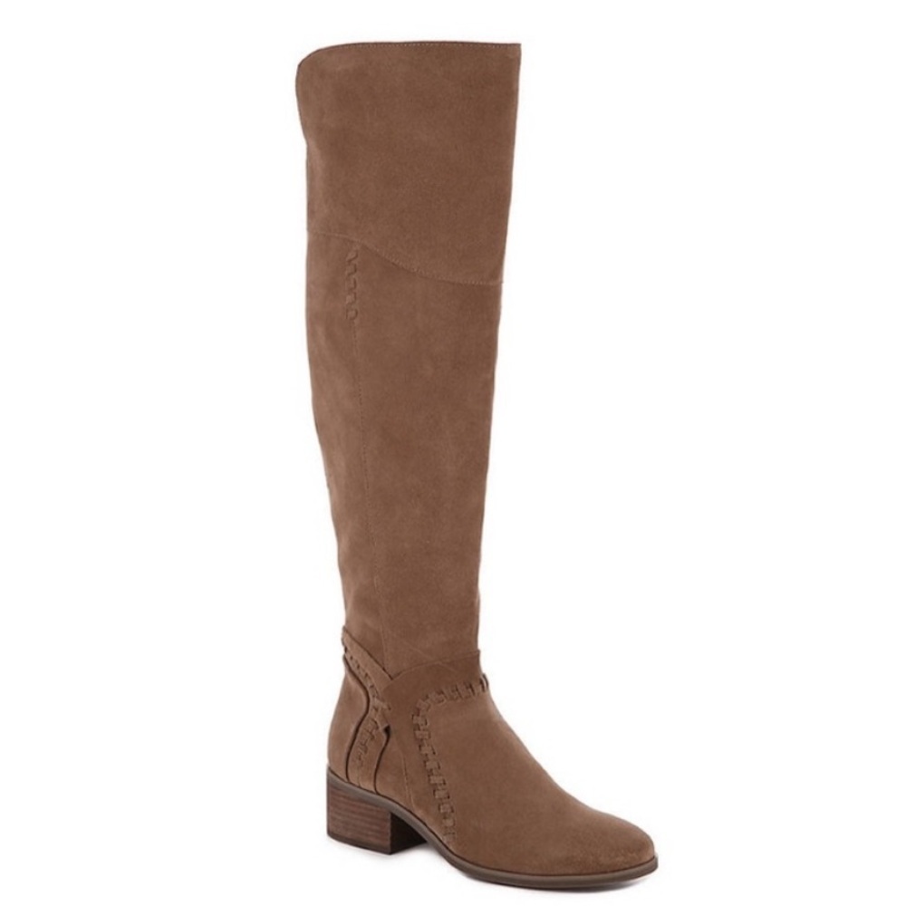 Vince Camuto Over the Knee Suede Leather Block Heel Kenvesha Boho Riding Boot